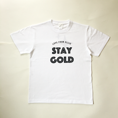 STAY GOLD Tシャツ ホワイト フロント